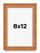 Photo Size Classic Brown Picture Frame - UV Acrylic, Foam Board Backing, Hanging Hardware